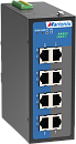 Управляемый промышленный Fast Ethernet коммутатор 2 уровня с поддержкой PROFINET, 8 x 100M RJ45, питание 2 x 12~48VDC, монтаж на DIN-рейку