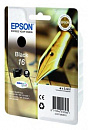 Картридж струйный Epson T1621 C13T16214012 черный (175стр.) (5.4мл) для Epson WF-2010/2520/2530/2540