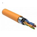 ITK LC1-C5E04-327 Кабель связи витая пара F/UTP, кат.5E 4x2 x 24AWG solid, LSZH, 305м, оранжевый