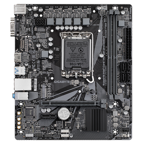 Материнская плата/ MB GIGABYTE INTEL H610 s1700, 2xDDR4(64GB), D-SUB/HDMI 2.1, 1xPCIe 4.0x16, 1xPCIe 3.0, 1xLAN, 4xSATA 6Gb/s, 1xM.2, 2xUSB 3.2,