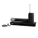 Микрофонная система SHURE [BLX1288E/CVL-M17] беспроводная, двухканальная, с ручным передатчиком PG58 и петличным микрофоном CVL-B/C. Частота UHF 662-6
