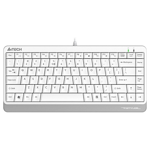 Клавиатура A4Tech Fstyler FKS11 белый/серый USB [1530204]