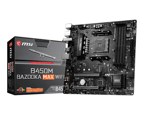 Материнская плата B450M BAZOOKA MAX WIFI