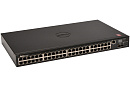 DELL Networking N2048, 48x1GbE, 2x10GbE SFP+ fixed ports, Stackable, no Stacking Cable, air flow from ports to PSU, PDU