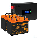 Exegate EX297429RUS Комплект ИБП EX295994RUS + батарея 33Ач EX285664RUS 2шт (инвертор, синус, для котла, PF=1, настенный) ExeGate IdealSine SR-1500.LC
