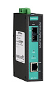 Медиаконвертер Ethernet 10/100BaseTX в 100BaseFX (одномодовое оптоволокно) в металлическом корпусе, с расширенным диапазоном температур
