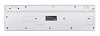 Клавиатура Оклик 420MRL белый USB slim Multimedia LED