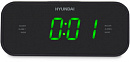 Радиобудильник Hyundai H-RCL221 черный LCD подсв:зеленая часы:цифровые FM