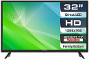 Телевизор LED Prestigio 32" PTV32SS06ZCISBK Top WR черный HD READY 50Hz DVB-T DVB-T2 DVB-C DVB-S2 USB WiFi Smart TV (RUS)