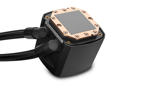 Система охлаждения/ EKWB EK-Nucleus AIO CR360 Dark (360mm, Black, ARGB/ Fans: 3x120mm, 72CFM, 36dBA, 2300RPM/ Pump height 61.6mm, -dBA, 3100RPM, Rad