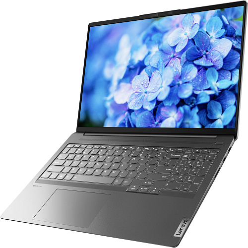 Ноутбук/ Lenovo IdeaPad 5 Pro 16IHU6 16"(2560x1600)/Intel Core i5 11300H(3.1Ghz)/16384Mb/512SSDGb/noDVD/Ext:nVidia GeForce MX450(2048Mb)/Cam/BT/WiFi