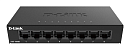 Коммутатор D-Link Неуправляемый коммутатор, 8x1000Base-T, корпус металл