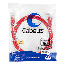 Патч-корд Cabeus PC-UTP-RJ45-Cat.5e-1.5m-RD Патч-корд U/UTP, категория 5е, 2xRJ45/8p8c, неэкранированный, красный, PVC, 1.5м