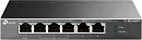 Коммутатор TP-Link TL-SG1006PP, Настольный с 6 гигабитными портами (3 порта PoE+, 1 порт PoE++), 802.3af/at/bt 3-го типа, бюджет PoE — 64 Вт, стальной