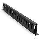 Exegate EX292872RUS Exegate EX292872RUS Кабельный органайзер ExeGate CM19-1U-16M-CV (горизонтальный 19" 1U, металлический, 2 окна в основании профиля,