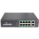 Коммутатор Just JT-H1108WD Неуправляемый 10 портовый PoE в металлическом корпусе