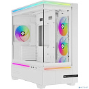 Thermalright Корпус M10 White FAN4-C / TG / 4x120mm ARGB PWM Fans / USB TYPE-C / mATX / TRTLM10WF4C