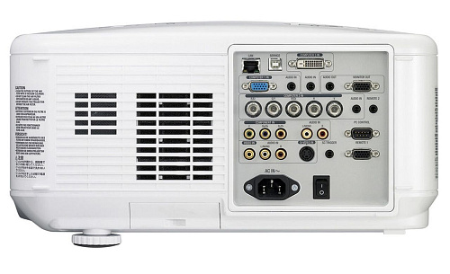 Проектор NEC [NP4100W + объектив NP07ZL] (1.33-1.79), DLP, 5500 ANSI lumen, WXGA, 2100:1 с DinamicBlack, сдвиг линз, система 2-х ламп, 24/7, LAN (RJ45