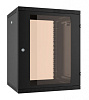Шкаф коммутационный NT WALLBOX 15-65 B (084703) настенный 15U 600x520мм пер.дв.стекл направл.под закл.гайки 225кг черный 470мм 25кг 744мм IP20 сталь