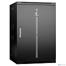 Cabeus SH-05F-22U60/60m-R-BK Шкаф телекоммуникационный настенный разобранный 19" 22U 600x600x1082mm (ШхГхВ) дверь металл, цвет черный (RAL 9004)