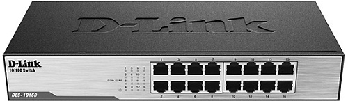 Коммутатор D-LINK Коммутатор/ DES-1016D Unmanaged Switch 16x100Base-TX, metal case