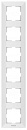 Рамка Panasonic Arkedia WMTF08162WH-RU 6x вертикальный монтаж пластик белый (упак.:1шт)