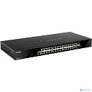 D-Link DGS-1520-28/A1A Управляемый L3 стекируемый коммутатор с 24 портами 10/100/1000Base-T, 2 портами 10GBase-T и 2 портами 10GBase-X SFP+