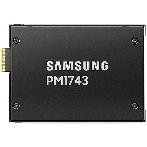 Твердотельный накопитель SSD Samsung MZWLO7T6HBLA-00A07 2.5" U.3, 7680GB, PM1743, 14000/3000 MB/s, 2500k/280k IOPS, PCI-e 5.0, 1DWPD (5Y), 15mm