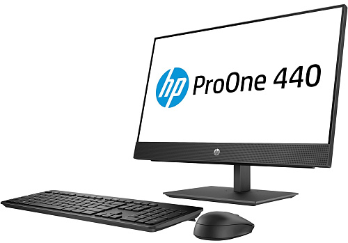 Моноблок HP ProOne 440 G5 AiO 23.8"(1920x1080 IPS)/Intel Celeron G4930T(3Ghz)/8192Mb/256PCISSDGb/DVDrw/WiFi/war 1y/DOS + DP Port, HAS Stand / VESA