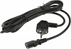 Шнур питания Hyperline PWC-IEC13-SHM-3.0-BK C13-Schuko проводник.:3x1.0мм2 3м 250В 10А (упак.:1шт) черный