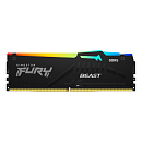 Оперативная память Kingston 16GB 5200MT/s DDR5 CL40 DIMM FURY Beast RGB XMP
