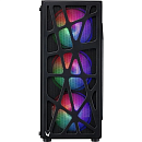 корпус Formula V Line MANA BLACK, ATX, TYPE-C*1, USB2.0*1, USB3.0*1, FRONT 3x120mm FRGB, REAR 1x120mm FRGB