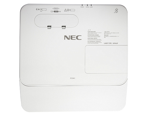 Проектор NEC [P554U (P554UG)] 3LCD, 5300 ANSI Lm, WUXGA, 20000:1, 2xHDMI v.1.4, USB Viewer (jpeg), RJ45 - HDBaseT, RS232, 1x20W, 4,8 кг.