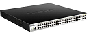 Коммутатор D-Link PROJ Управляемый L2 PoE-коммутатор, 48x1000Base-T PoE, 4x1000Base-X SFP, PoE-бюджет 370 Вт, защита от статического электричества до