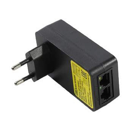 ORIENT SAP-48POEV2, PoE инжектор питания 24Вт, AC 100-240V/ DC 48V, 0.5A, вход: RJ45 LAN 10/100/1000Mbps, выход: RJ45 PoE тип A (1/2+,3/6-), совместим