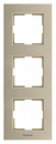 Рамка Panasonic Karre Plus WKTF08132BR-RU 3x вертикальный монтаж пластик бронзовый (упак.:1шт)