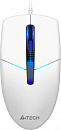 Мышь A4Tech N-530S белый оптическая (1200dpi) silent USB (3but)