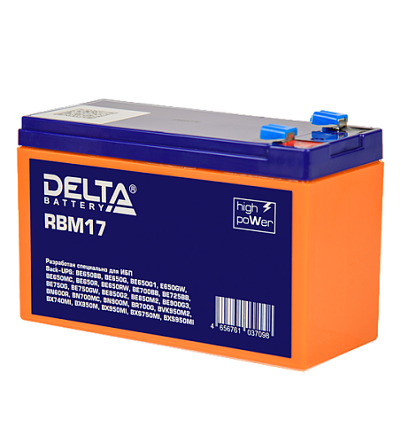 Аккумуляторная батарея Delta сменный батарейный картридж для ИБП APC (аналог RBC17)