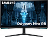 Монитор Samsung 32" Odyssey Neo G8 S32BG852NI черный/белый VA LED 16:9 HDMI полуматовая HAS Piv 350cd 178гр/178гр 3840x2160 240Hz FreeSync Premium Pro