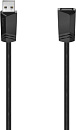 Кабель-удлинитель Hama H-200618 ver2.0 USB A (m) USB A(f) 0.75м (00200618) черный