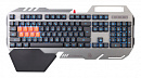 Клавиатура A4Tech Bloody B418 серый USB Multimedia for gamer LED (подставка для запястий)