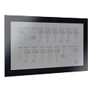 Промышленный монитор Nodka PANEL5000-C2153W-L с проекционно-емкостным сенсорным экраном. Дисплей 21.5", True Flat (плоскопанельный дизайн), пылевлаго