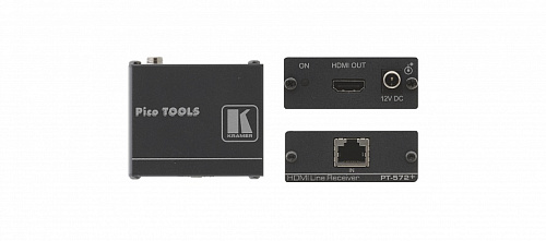 Приемник Kramer Electronics [PT-572+] сигнала HDMI из кабеля витой пары (TP), поддержка HDCP и HDTV, HDMI (V.1.4 c 3D, Deep Color, x.v.Color, Lip Sync