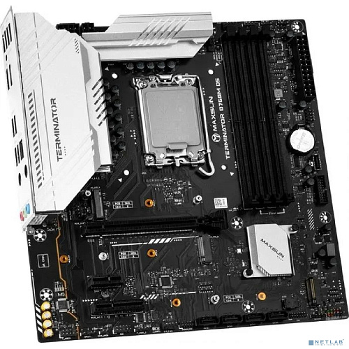 MAXSUN MS-Terminator B760M D5 (Socket 1700, mATX, 4*DDR5, DP/HDMI, 4*SATA3, 3*M.2, 1xPCI-E x16 /1xPCI-E x4, 6*USB 2.0, 2*USB 3.2 Gen1, LAN 1*2.5G, RT