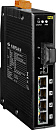 Коммутатор 4 x PoE 10/100BaseTX, 1 x 10/100BaseFX, одномод, разъем SC, дальность передачи до 60 км, питание 24 В