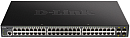 Коммутатор D-Link PROJ Управляемый L2 PoE-коммутатор, 48x1000Base-T PoE, 4x10GBase-X SFP+, PoE-бюджет 370 Вт, CLI, консольный порт RJ-45