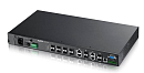 Коммутатор Zyxel Networks L2 Zyxel MGS-3712F, rack 19", 8xSFP, 4xCombo (SFP/RJ-45), питание AC/DC