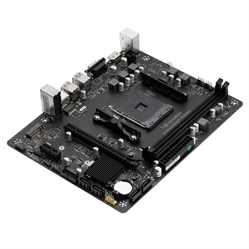 Материнская плата MAXSUN MS-Challenger B450M, AM4, B450, 2*DDR4, 4*SATA 3.0, M.2, USB 3.2, USB 2.0, 1*PCIE 16, 1*PCIE 1, HDMI+VGA, mATX