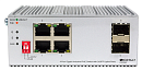Коммутатор ORIGO Промышленный неуправляемый PoE-коммутатор, 4x1000Base-T PoE, 2x1000Base-X SFP, PoE-бюджет 60 Вт, защита от статического электричества
