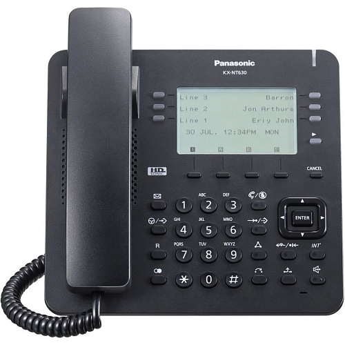 panasonic kx-nt630ru-b телефон ip черный